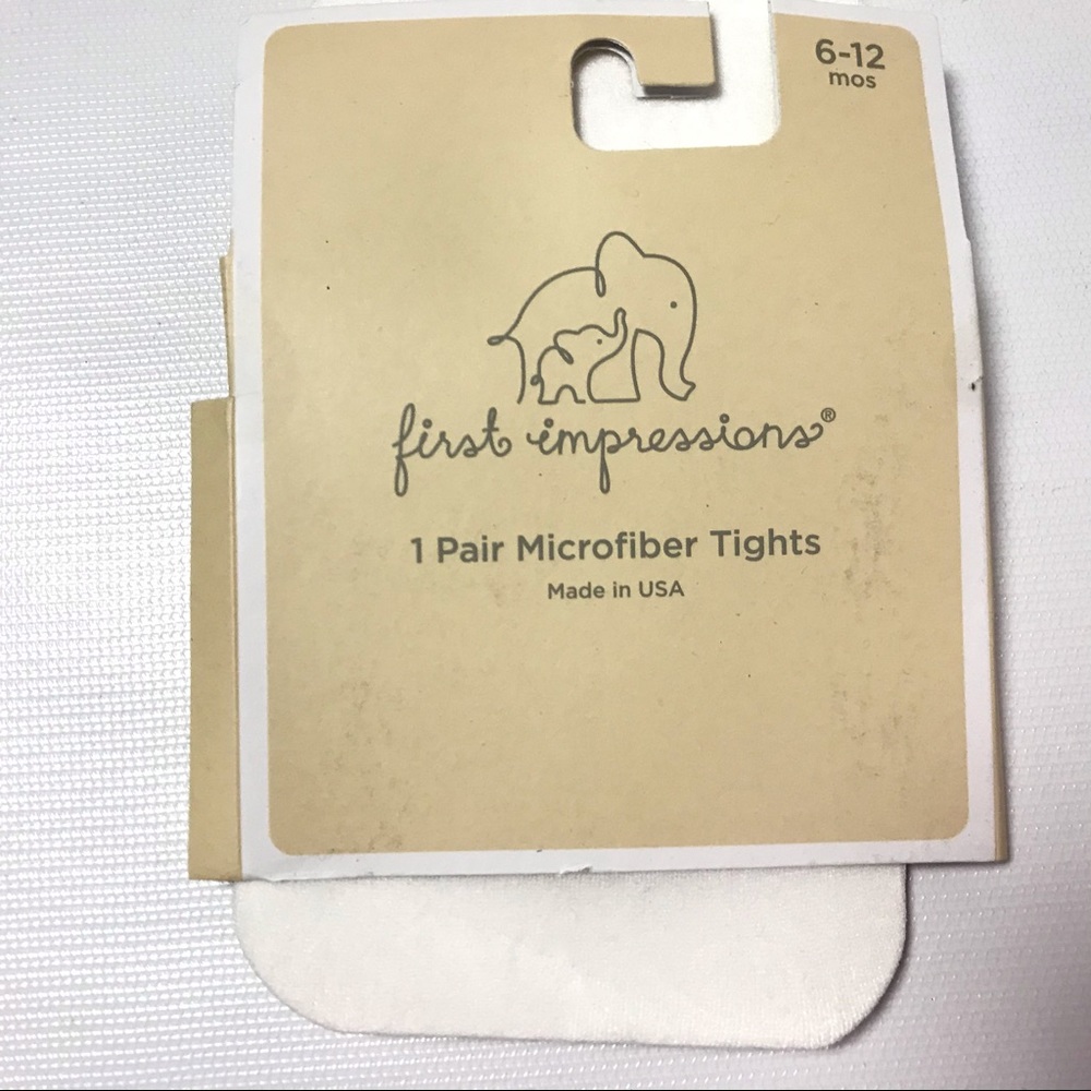 First Impressions 1 Pair Microfiber Tights 6-12M